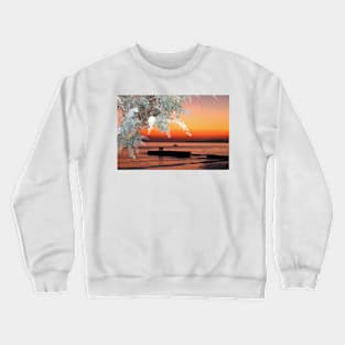 Arillas Sunset, Corfu, Greece Crewneck Sweatshirt